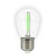 KOMPLEKTS 2x LED Spuldze PARTY E27/0,3W/36V zaļa