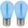KOMPLEKTS 2x LED Spuldze PARTY E27/0,3W/36V zila