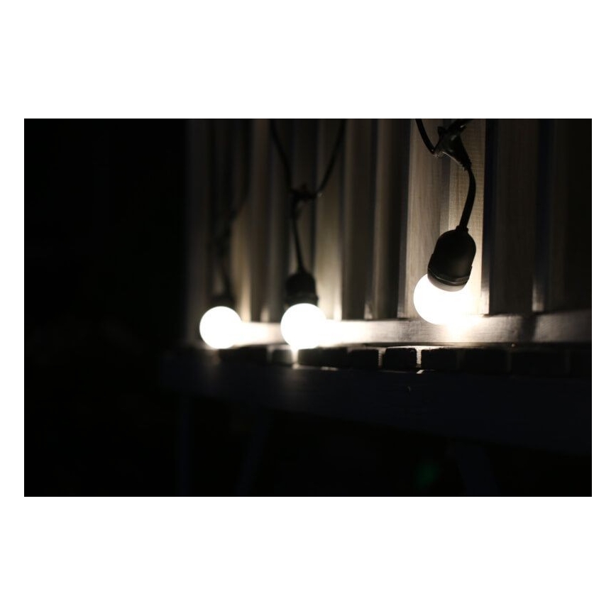 KOMPLEKTS 2x LED Spuldze PARTY E27/0,5W/36V balta