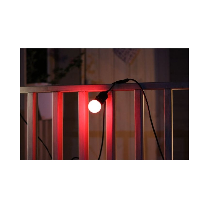 KOMPLEKTS 2x LED Spuldze PARTY E27/0,5W/36V sarkana