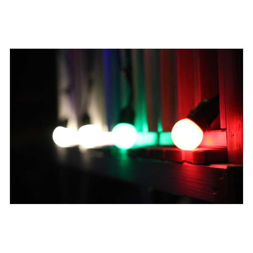 KOMPLEKTS 2x LED Spuldze PARTY E27/0,5W/36V zaļa
