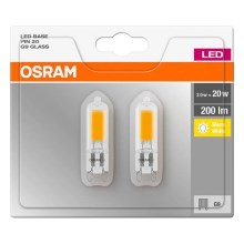 KOMPLEKTS 2x LED Spuldze PIN G9/2W/230V 2700K - Osram