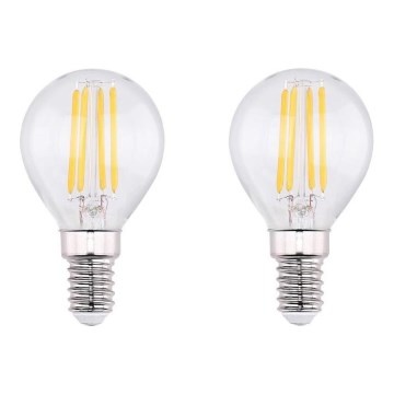 KOMPLEKTS 2x LED Spuldze VINTAGE E14/4W/230V 2700K - Globo 10589-2K