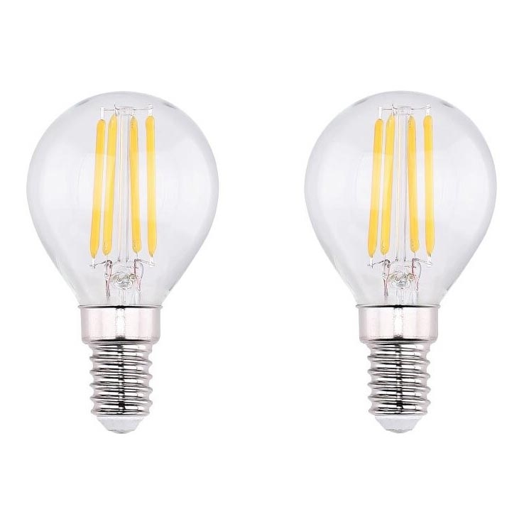 KOMPLEKTS 2x LED Spuldze VINTAGE E14/4W/230V 2700K - Globo 10589-2K