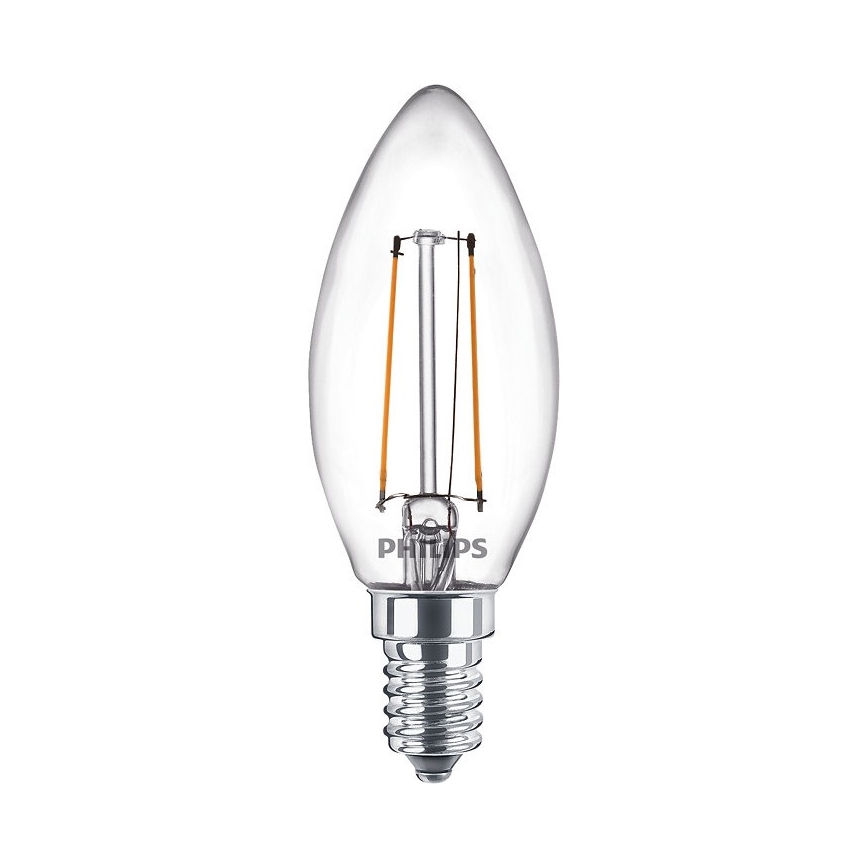 KOMPLEKTS 2x LED Spuldze VINTAGE Philips E14/2W/230V 2700K
