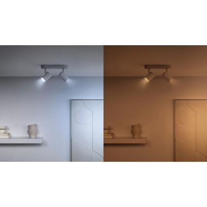 Komplekts 2x LED regulējamas spuldzes ar kustības sensoru PAR16 GU10/4,7W/230V 2700-6500K CRI 90 Wi-Fi - WiZ