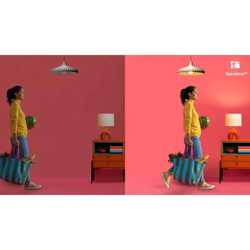 Komplekts 2x LED regulējamas spuldzes ar kustības sensoru PAR16 GU10/4,7W/230V 2700-6500K CRI 90 Wi-Fi - WiZ