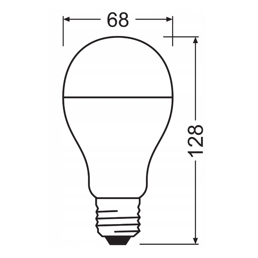Komplekts 2x LED spuldzes VALUE CLASSIC E27/19W/230V 2700K - Osram