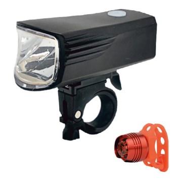 KOMPLEKTS 2x LED Uzlādējams velosipēda lukturis LED/5W/USB