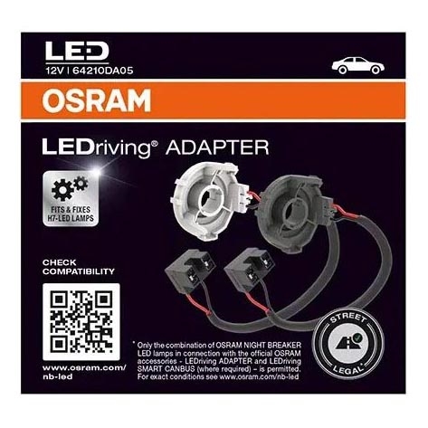 KOMPLEKTS 2x LEDriving Pārveidotājs/Adapteris - Osram