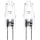 KOMPLEKTS 2x Lielas slodzes spuldze G4/10W/12V 2700K - Aigostar