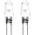 KOMPLEKTS 2x Lielas slodzes spuldze G4/10W/12V 2700K - Aigostar