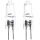 KOMPLEKTS 2x Lielas slodzes spuldze G4/20W/12V 2700K - Aigostar