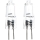 KOMPLEKTS 2x Lielas slodzes spuldze G4/20W/12V 2700K - Aigostar