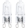 KOMPLEKTS 2x Lielas slodzes spuldze G9/25W/230V 2700K - Aigostar