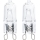 KOMPLEKTS 2x Lielas slodzes spuldze G9/25W/230V 2700K - Aigostar