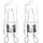 KOMPLEKTS 2x Lielas slodzes spuldze G9/40W/230V 2700K - Aigostar
