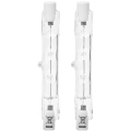 KOMPLEKTS 2x Lielas slodzes spuldze J78 R7s/120W/230V 2900K - Aigostar