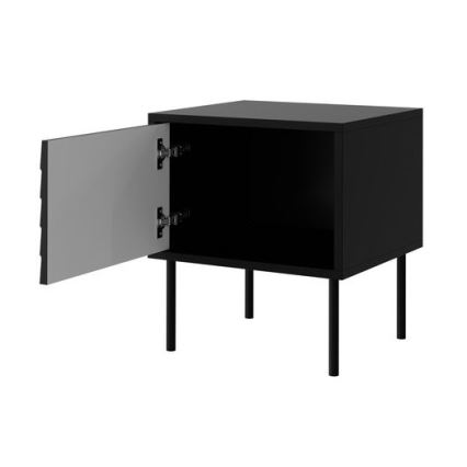 KOMPLEKTS 2x Nakts skapītis CORTINA 51x45 cm melna