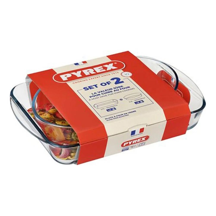 Komplekts 2x PYREX cepamtrauki 2,7/2,2 l