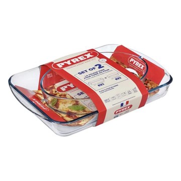 Komplekts 2x PYREX cepamtrauki 3,7/2,2 l