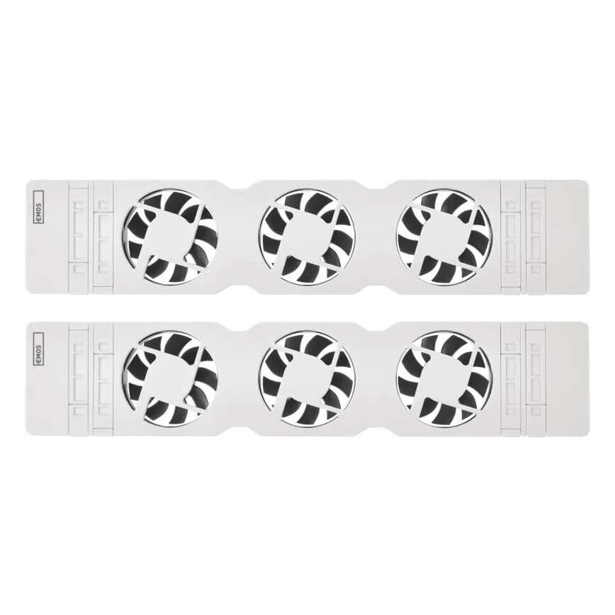 KOMPLEKTS 2x Radiatora ventilators 5/230V balta
