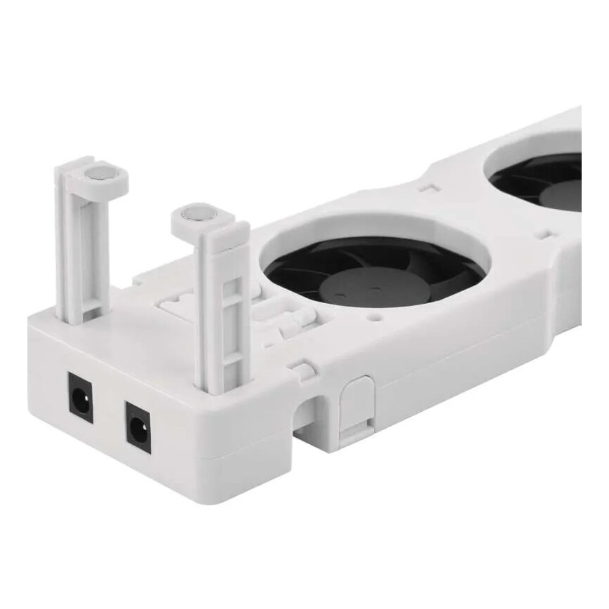 KOMPLEKTS 2x Radiatora ventilators 5/230V balta