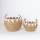 KOMPLEKTS 2x Salmu grozs bēša/balta 32x16,5x18/24x23,5x26 cm