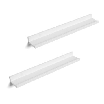 Komplekts 2x sienas plaukti SHELFY, balti