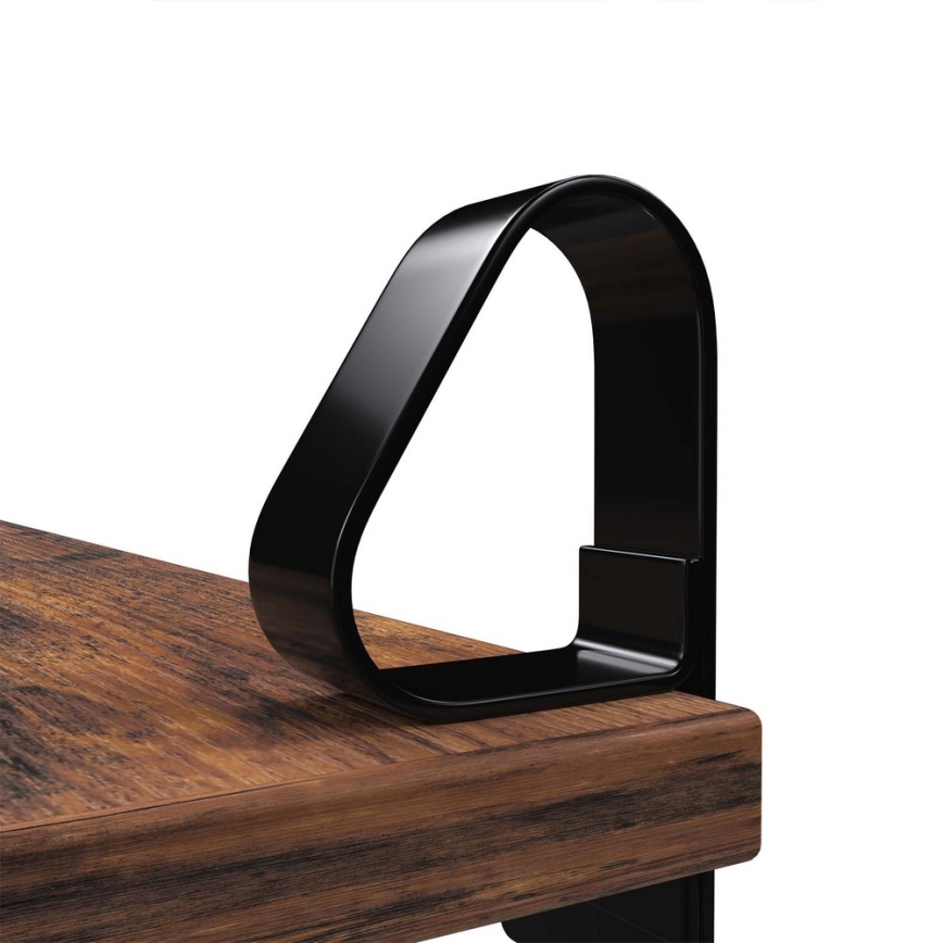 Komplekts 2x sienas plaukti SHELFY, brūni/melni