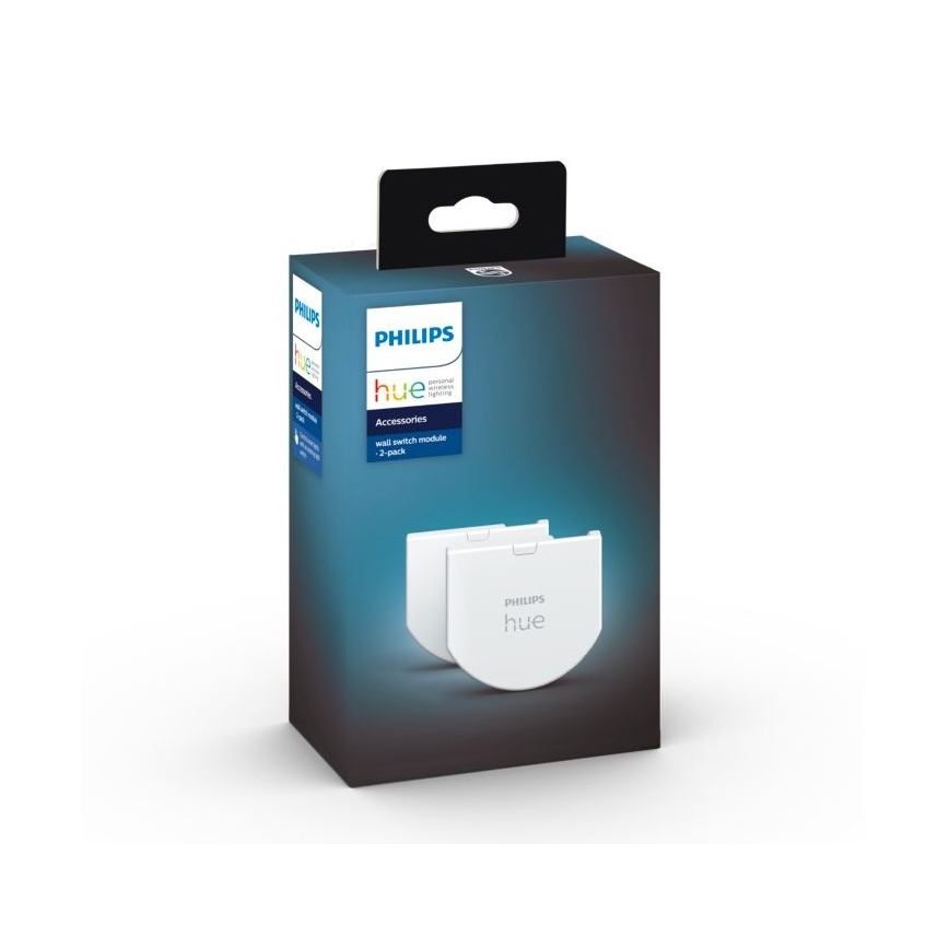 KOMPLEKTS 2x Sienas slēdzis modulim Philips Hue SWITCH