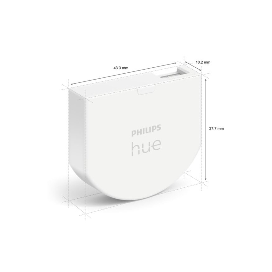 KOMPLEKTS 2x Sienas slēdzis modulim Philips Hue SWITCH