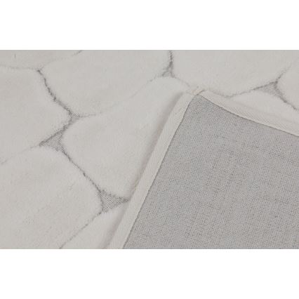 Komplekts 2x vannas istabas paklāji LINO 60/100 cm krēmkrāsas