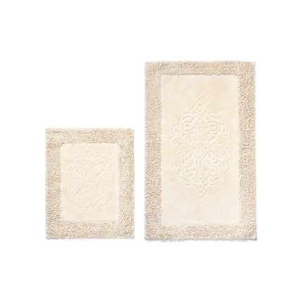 KOMPLEKTS 2x Vannas istabas paklājs COTTONKT 50x60/60x100 cm bēša