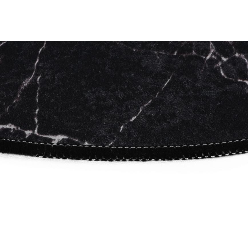 KOMPLEKTS 2x Vannas istabas paklājs MARBLE 50x60/60x100 cm melna
