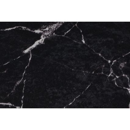 KOMPLEKTS 2x Vannas istabas paklājs MARBLE 50x60/60x100 cm melna