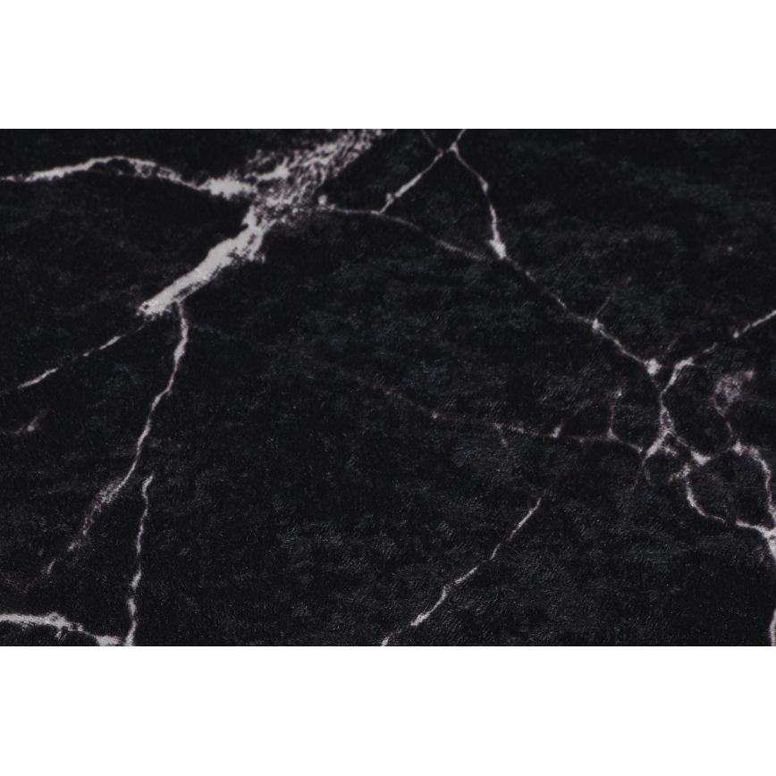 KOMPLEKTS 2x Vannas istabas paklājs MARBLE 50x60/60x100 cm melna