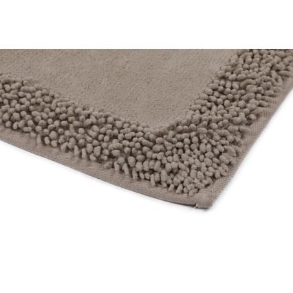 KOMPLEKTS 2x Vannas istabas paklājs PIANTE 60/100 cm brūna