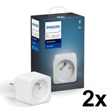 Komplekts 2x viedās kontaktligzdas Philips Hue Smart plug
