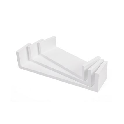 Komplekts: 3 sienas plaukti SHELFY, balti