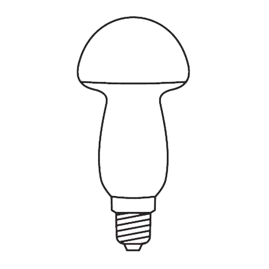 KOMPLEKTS 3 x Maiņas spuldze MUSHROOM E10/20V/0,1A sarkana, Izgatavots Eiropā