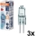 Komplekts: 3x cepeškrāsns spuldzes HALOSTAR G4/20W/12V 2700K - Osram