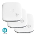 KOMPLEKTS 3x Dūmu detektors SmartLife 3V/1xCR123A Wi-Fi Tuya