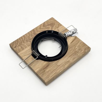 KOMPLEKTS 3x Iegremdējama lampa TOBBY 1xG9/20W/230V 11,5x11,5 cm ozols/melna