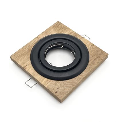 KOMPLEKTS 3x Iegremdējama lampa TOBBY 1xG9/20W/230V 11,5x11,5 cm ozols/melna
