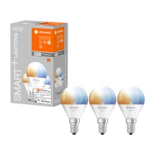 KOMPLEKTS 3x LED Aptumšojama spuldze SMART+ E14/5W/230V 2700K-6500K Wi-Fi - Ledvance