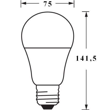 KOMPLEKTS 3x LED Aptumšojama spuldze SMART+ E27/14W/230V 2,700K-6,500K Wi-Fi - Ledvance