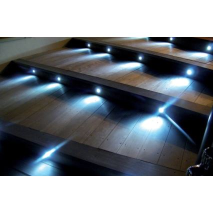KOMPLEKTS 3x LED Āra iegremdējama lampa EASY CONNECT LED/1,2W/230V zila IP67