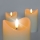 KOMPLEKTS 3x LED Dabīgā vaska svece LED/3xAAA/silti balta