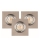 KOMPLEKTS 3x LED Iegremdējama lampa VITAR 1xGU10/5W/230V CRI 90 betons